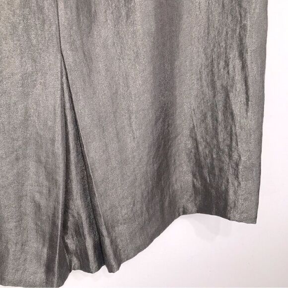 Ann Taylor Olive Gray Shimmer Pencil Skirt - Picture 10 of 13